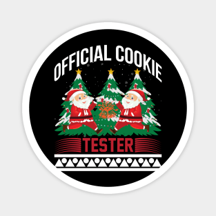 Official Cookie Tester Funny Ugly Xmas Ugly Christmas Magnet